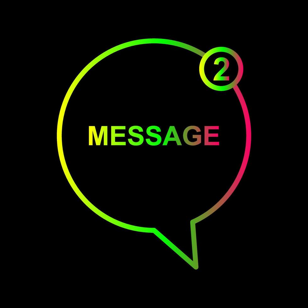 icône de vecteur de bulles de message