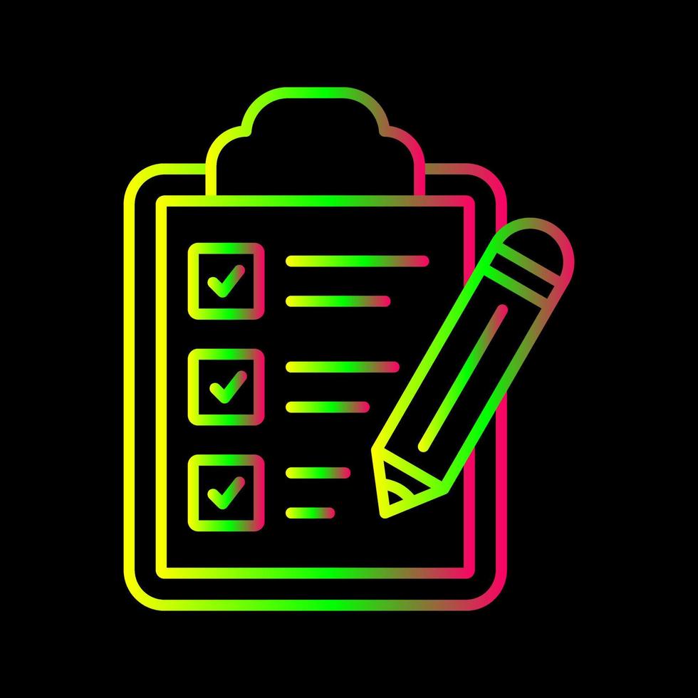 icône de vecteur de liste de contrôle