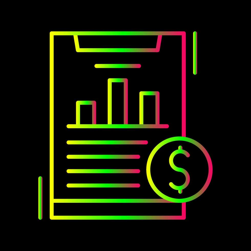 icône de vecteur d'analyse financière