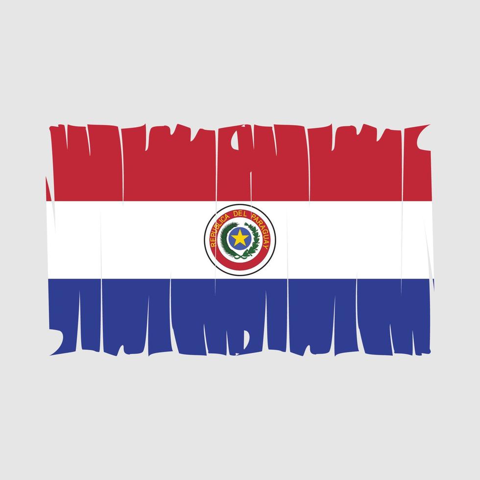 vecteur de drapeau paraguay