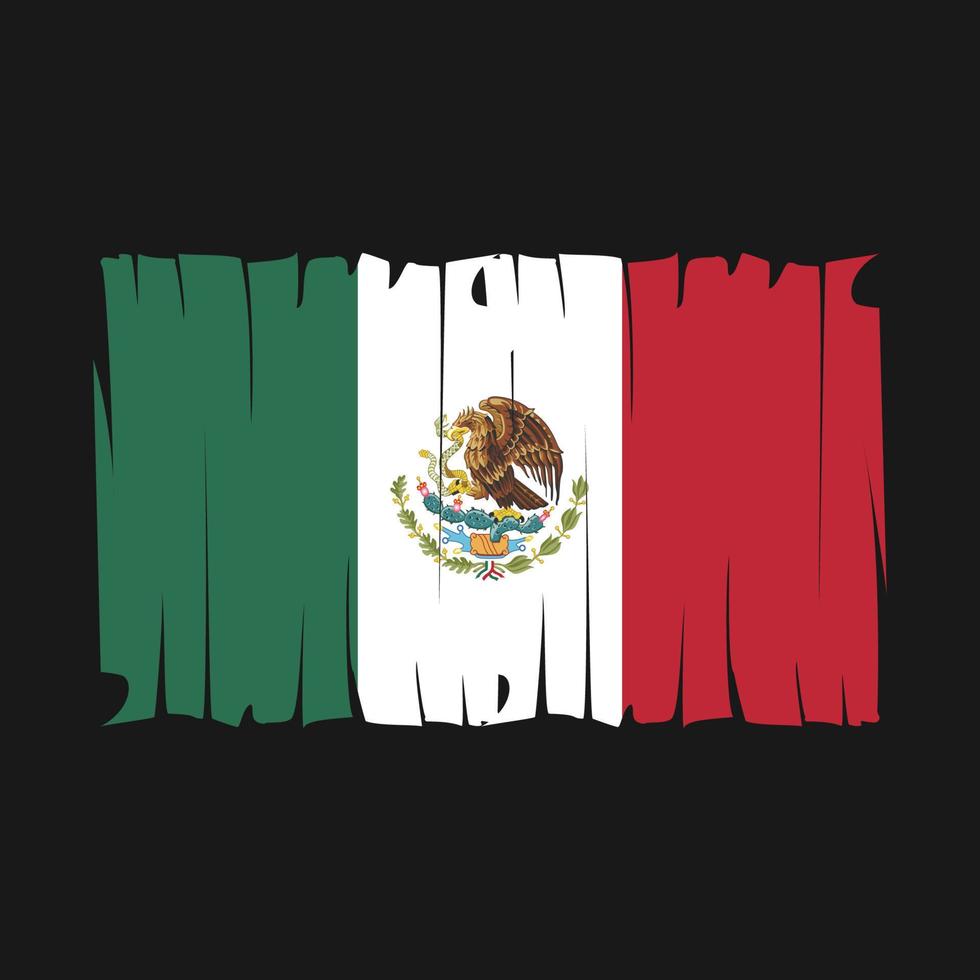 vecteur de drapeau mexicain