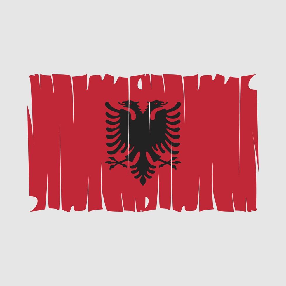 vecteur de drapeau de l'albanie