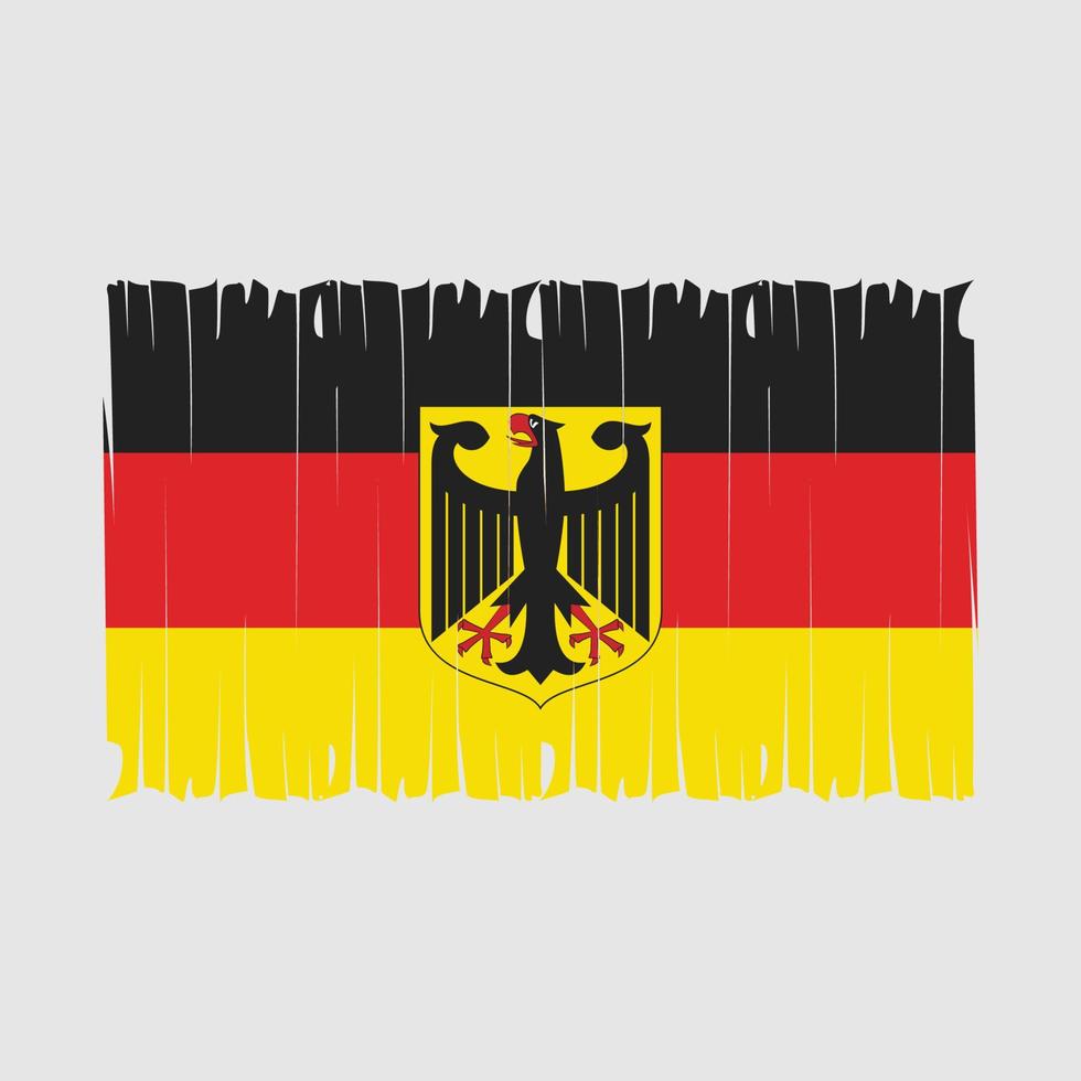 illustration vectorielle de drapeau allemagne brosse vecteur