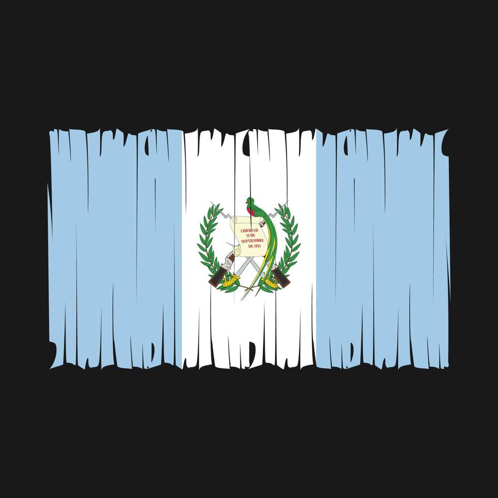 drapeau du guatemala brosse illustration vectorielle vecteur