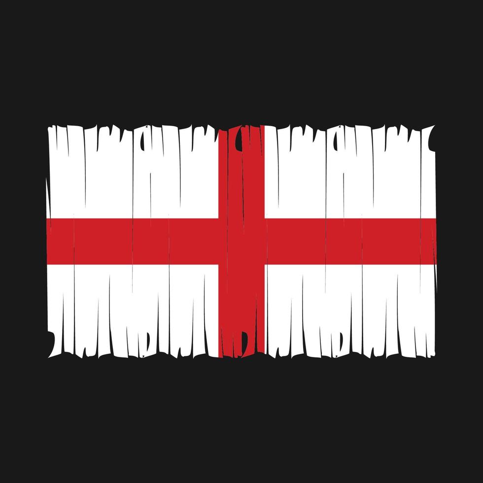 drapeau angleterre brosse illustration vectorielle vecteur