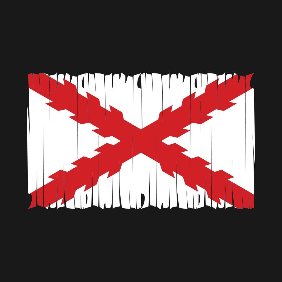 drapeau espagne brosse illustration vectorielle vecteur