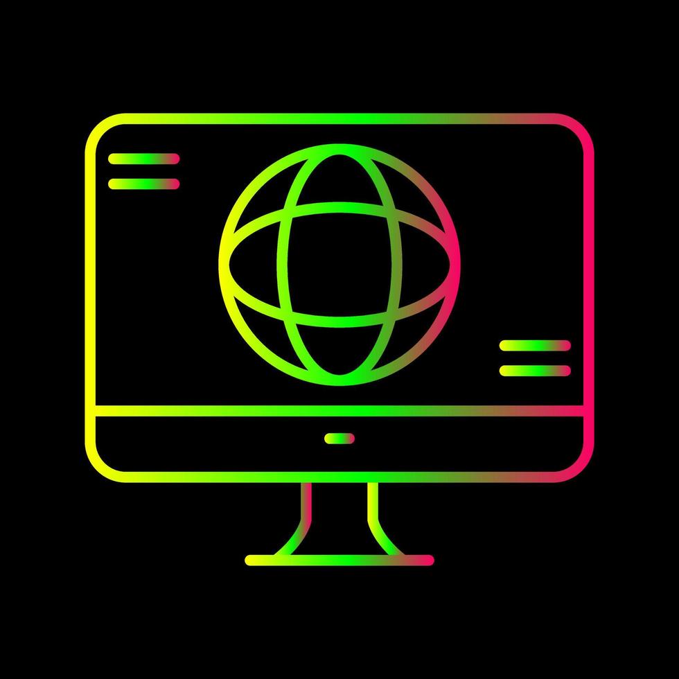 icône de vecteur de moniteur