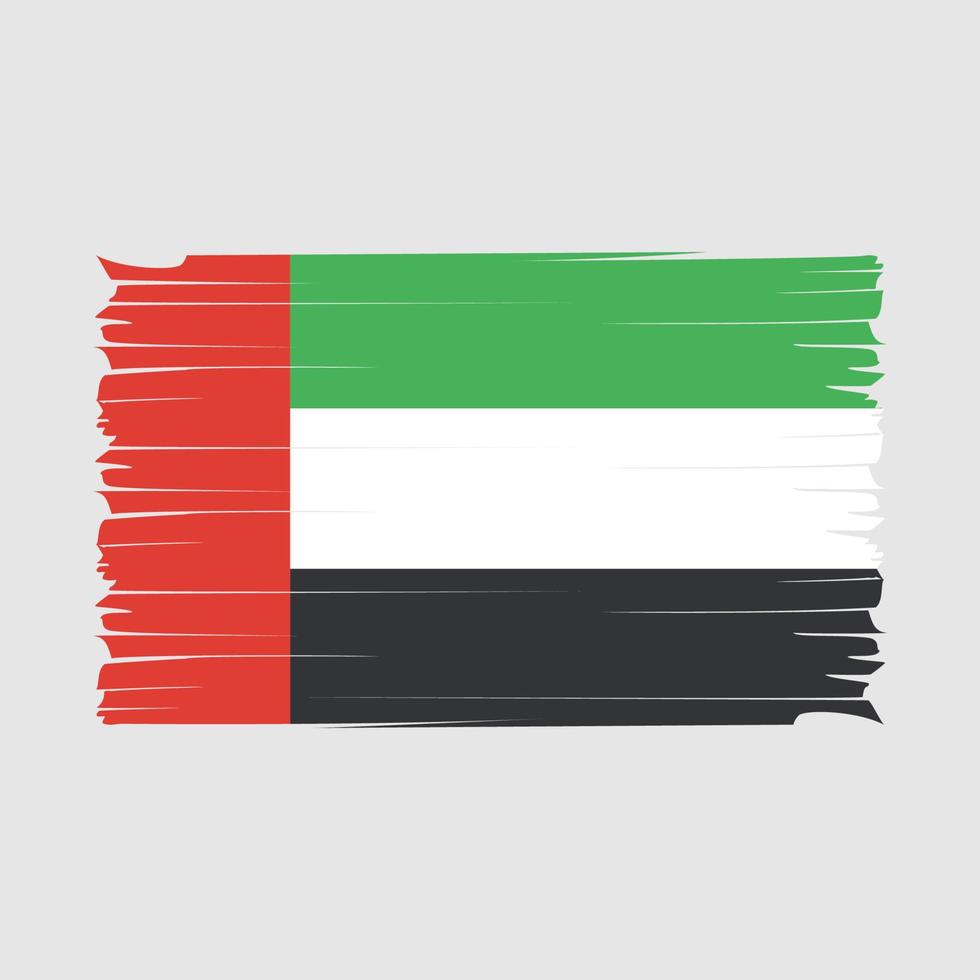 vecteur de brosse drapeau uae