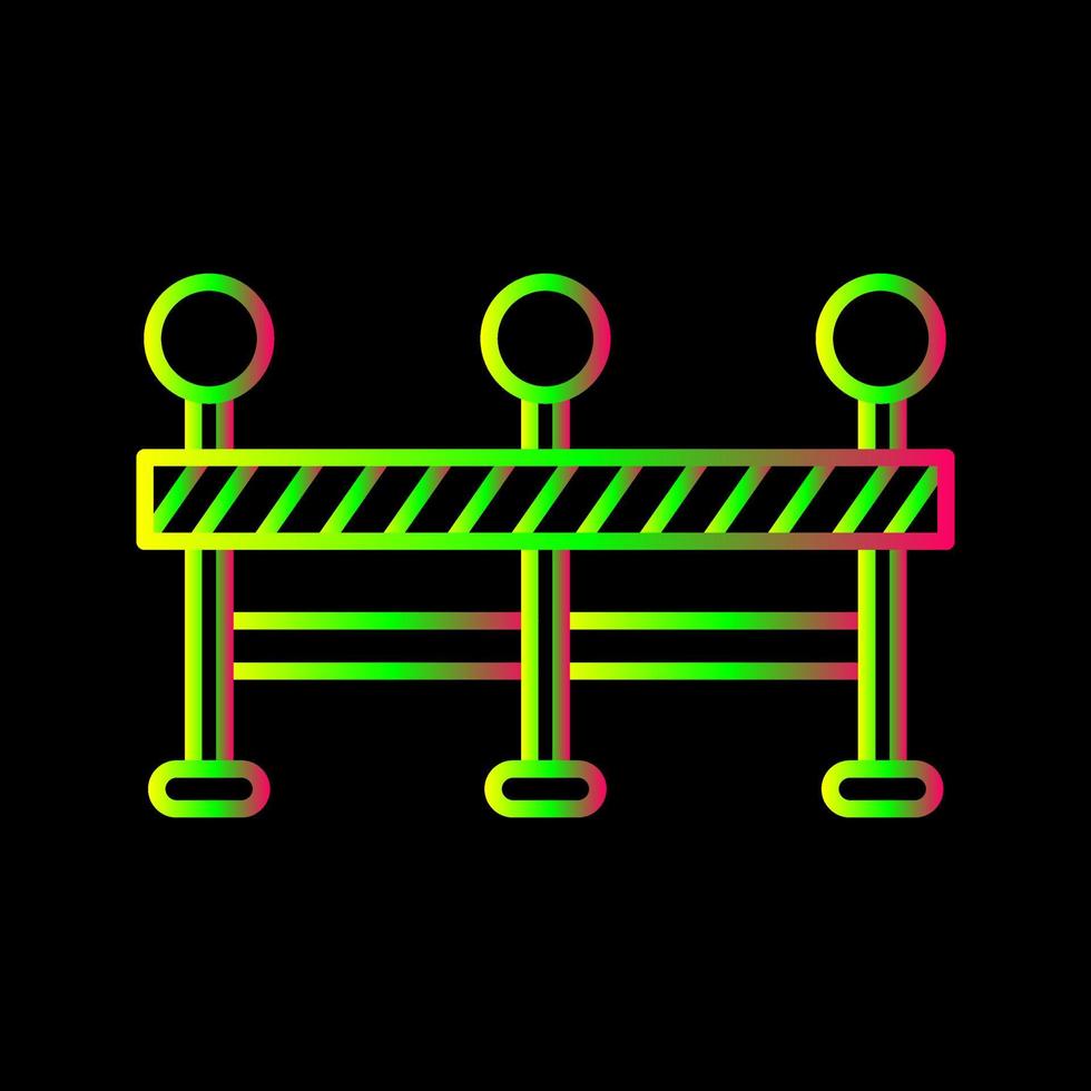 icône de vecteur de barrage routier
