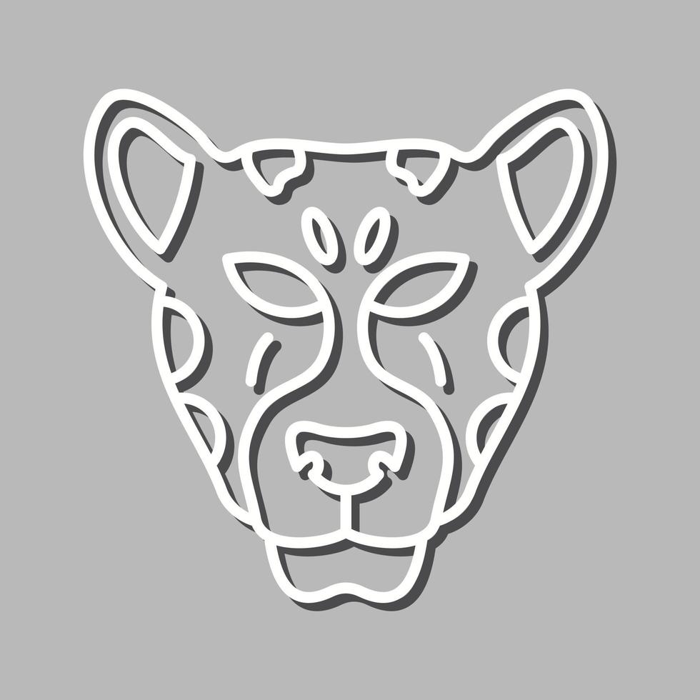 icône de vecteur de léopard