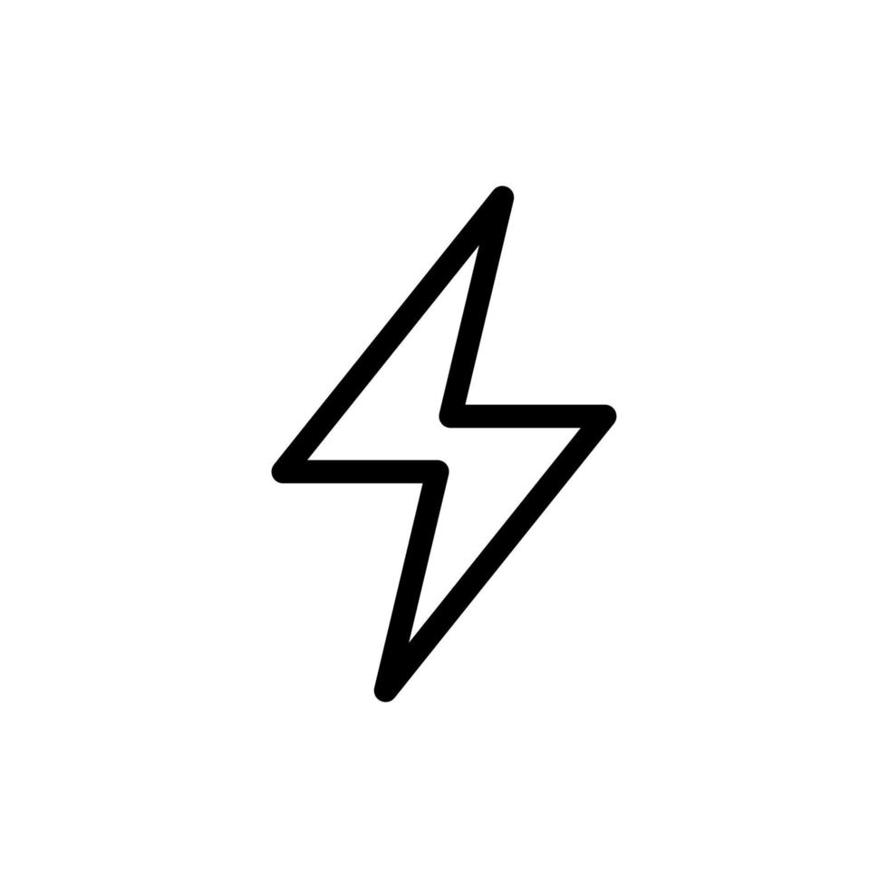 électricien icône isolé sur noir. électricité symbole adapté pour graphique conception et sites Internet sur une blanc Contexte. vecteur
