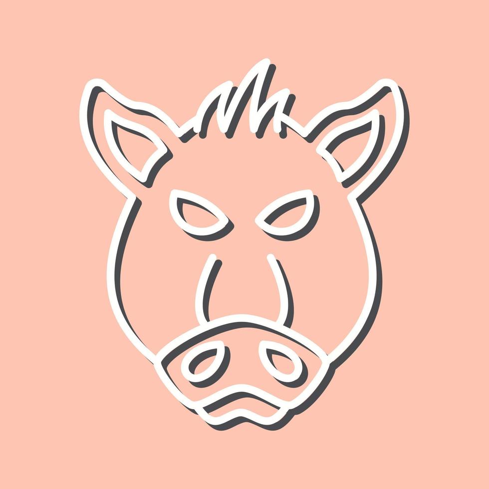 icône de vecteur de cochon