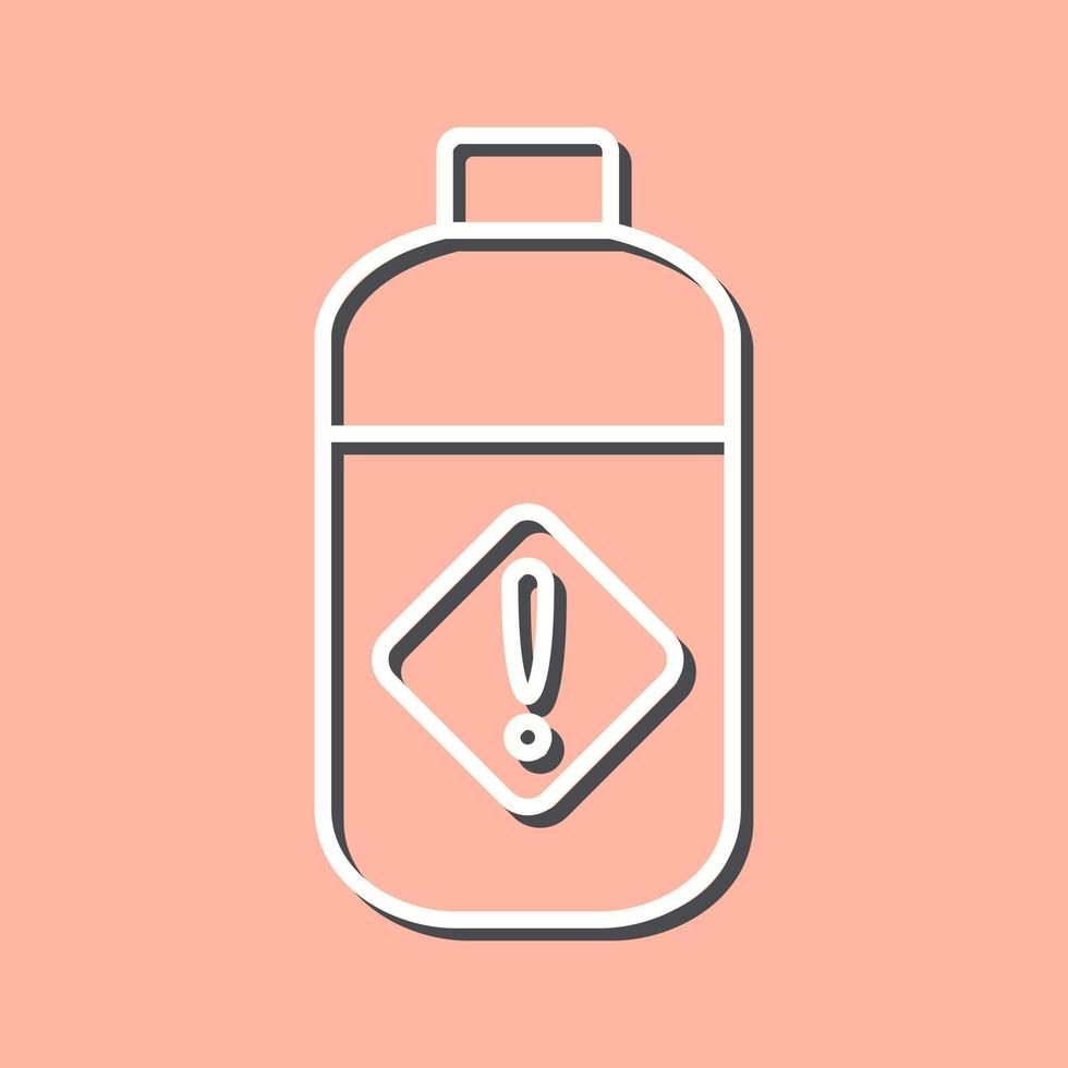 icône de vecteur de bouteille de pesticide