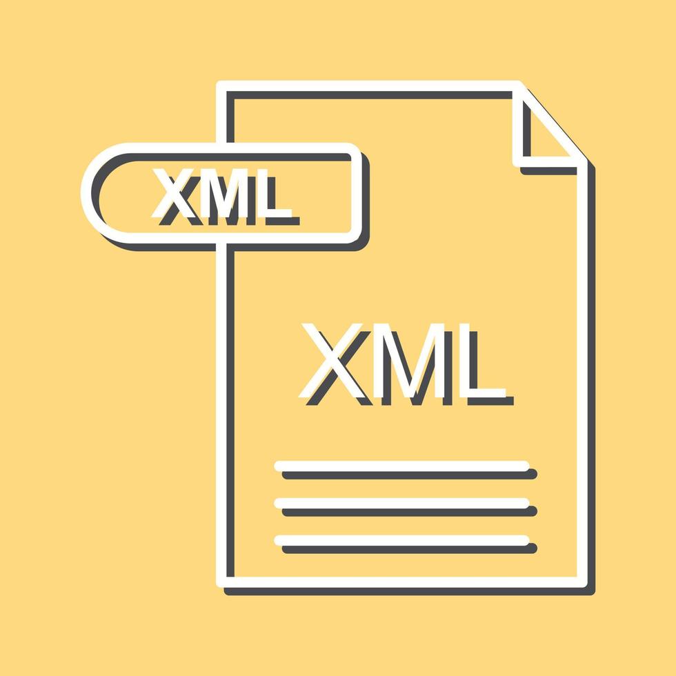 icône de vecteur xml