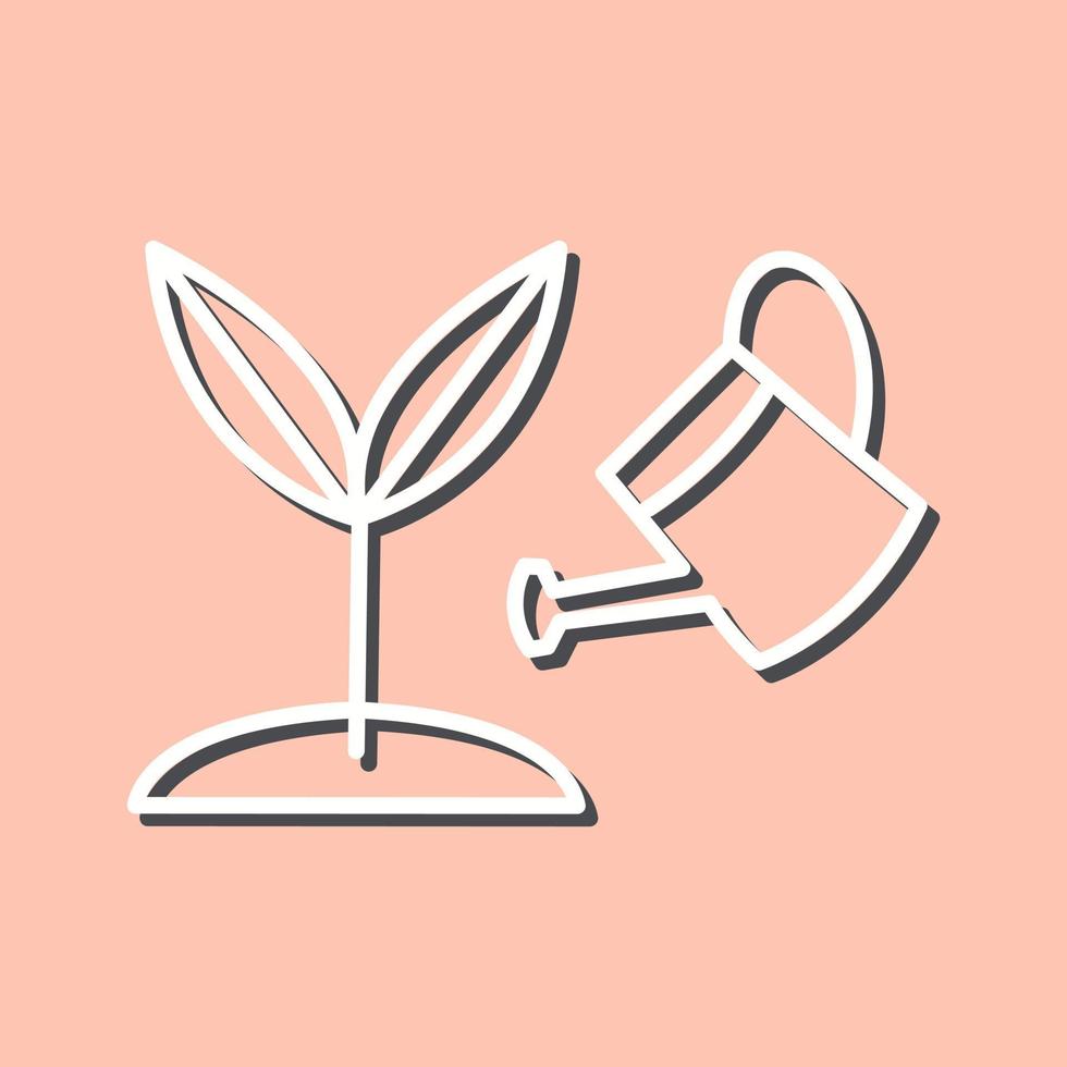 icône de vecteur de plante en croissance