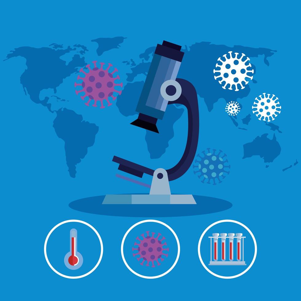 modèle de bannière de pandémie de coronavirus vecteur