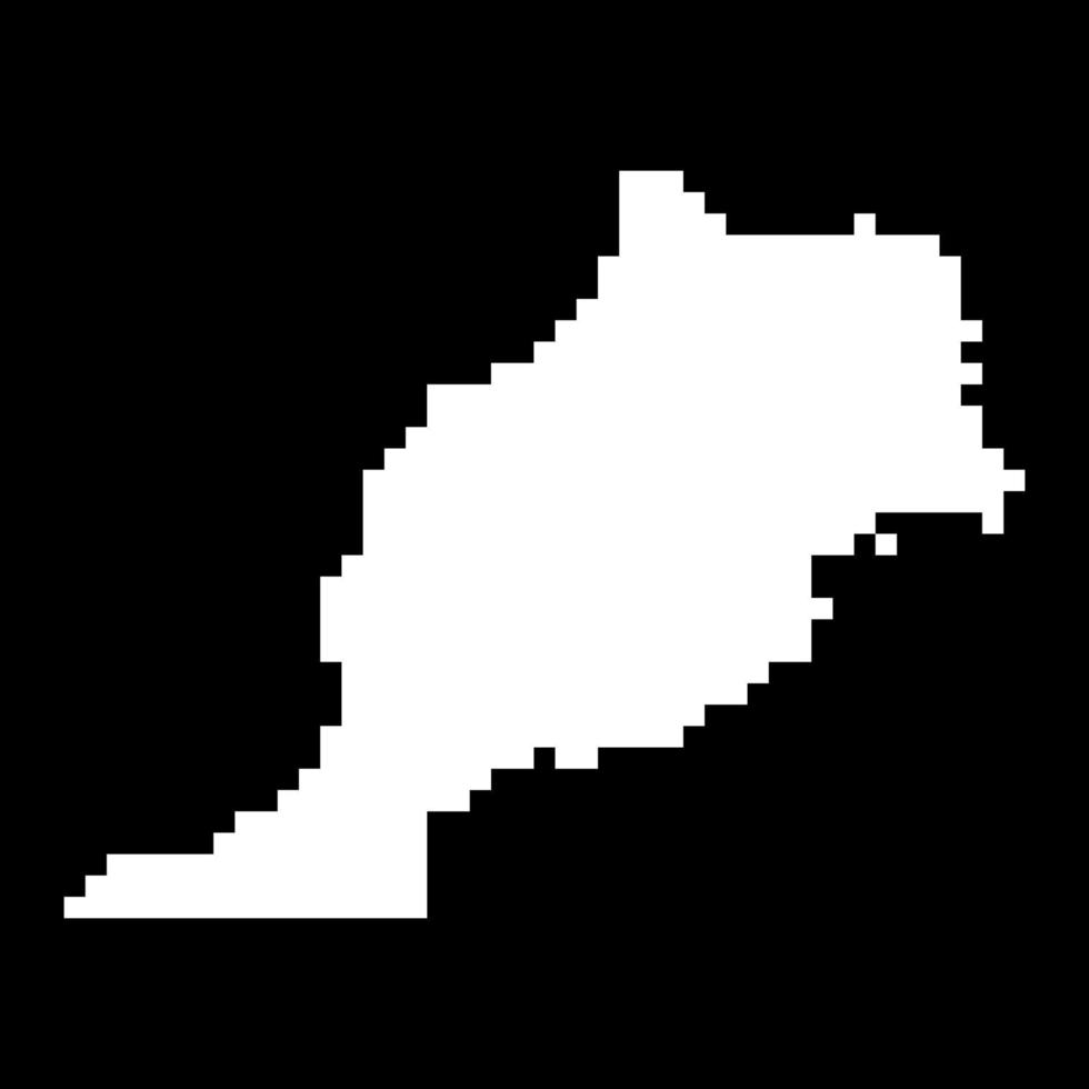 carte pixel du maroc. illustration vectorielle. vecteur