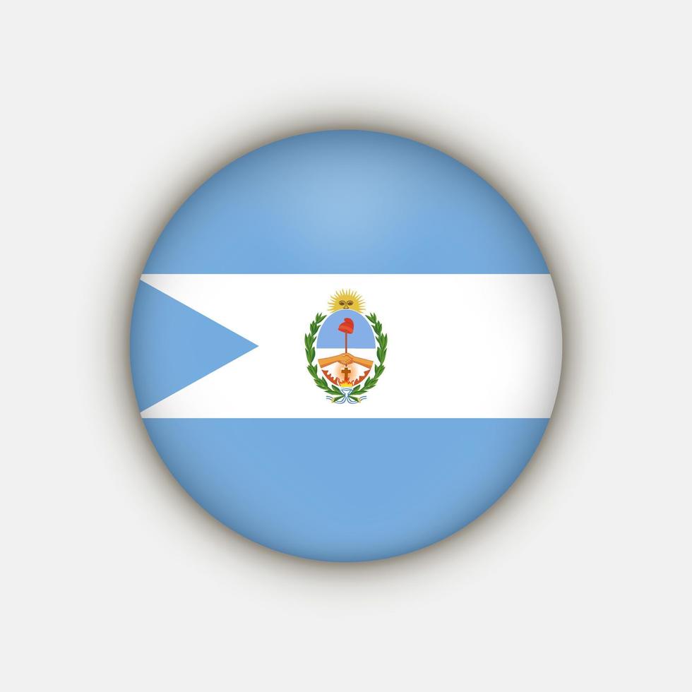 drapeau corrientes. provinces argentines. illustration vectorielle. vecteur