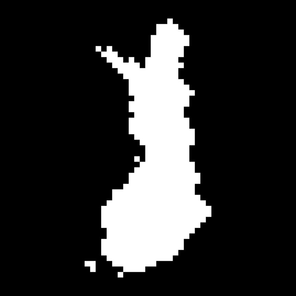 carte en pixels de la finlande. illustration vectorielle. vecteur
