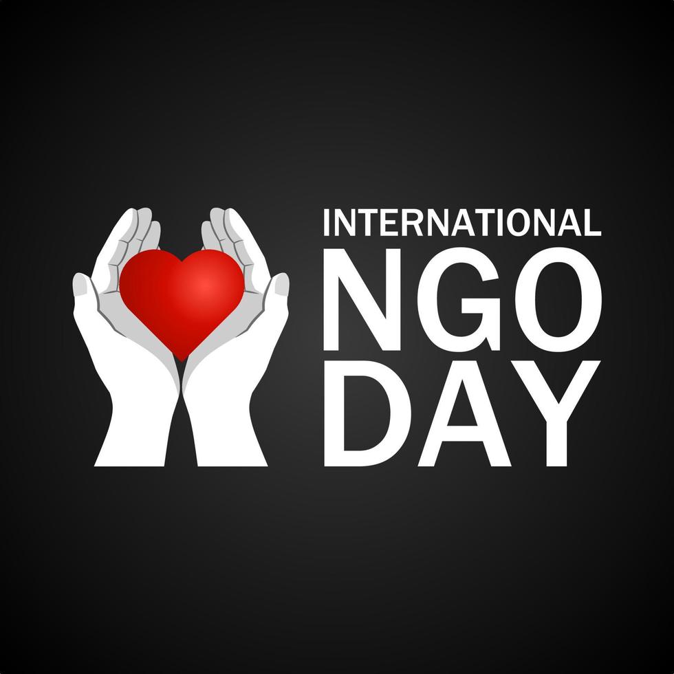 international ONG journée thème modèle. vecteur illustration. adapté pour affiche, bannières, campagne et salutation carte.