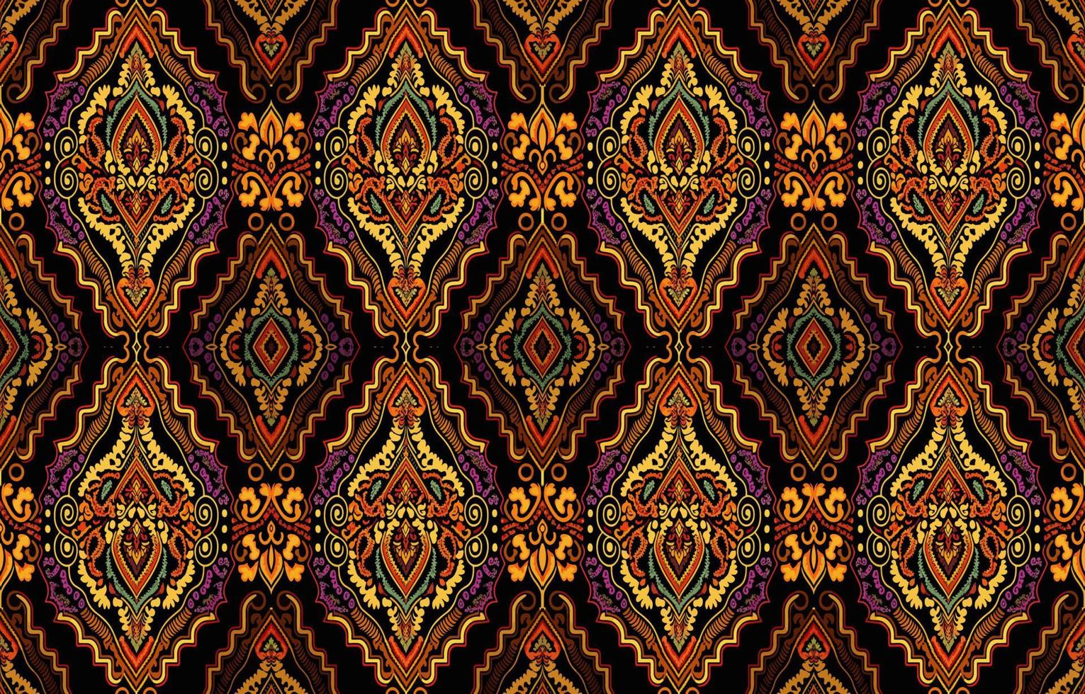 motif de tissu ethnique sans couture. ligne graphique rétro vintage antique folklorique traditionnelle abstraite. tissu textile illustration vectorielle style de luxe élégant orné. impression d'art pour vêtements, arrière-plan. vecteur