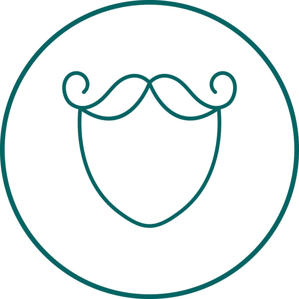 icône de vecteur de barbe et de moustache