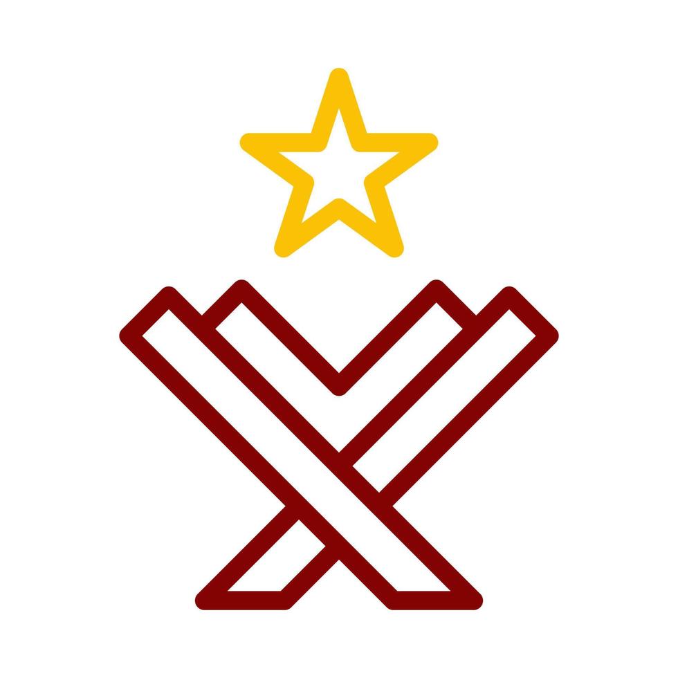 coran icône bicolore rouge style Ramadan illustration vecteur élément et symbole parfait.