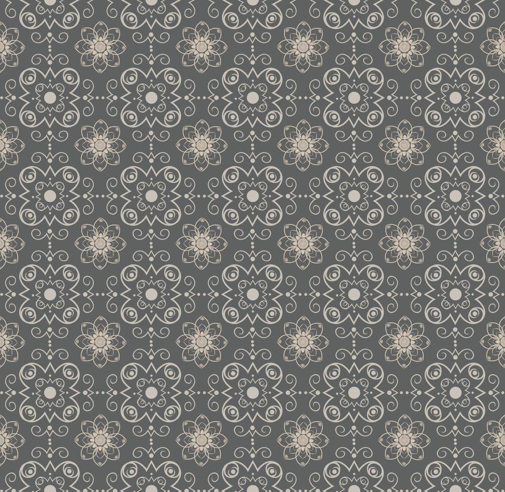 floral ancien motifs. baroque, damassé fonds d'écran. sans couture vecteur arrière-plans. élégance luxe victorien style textures.