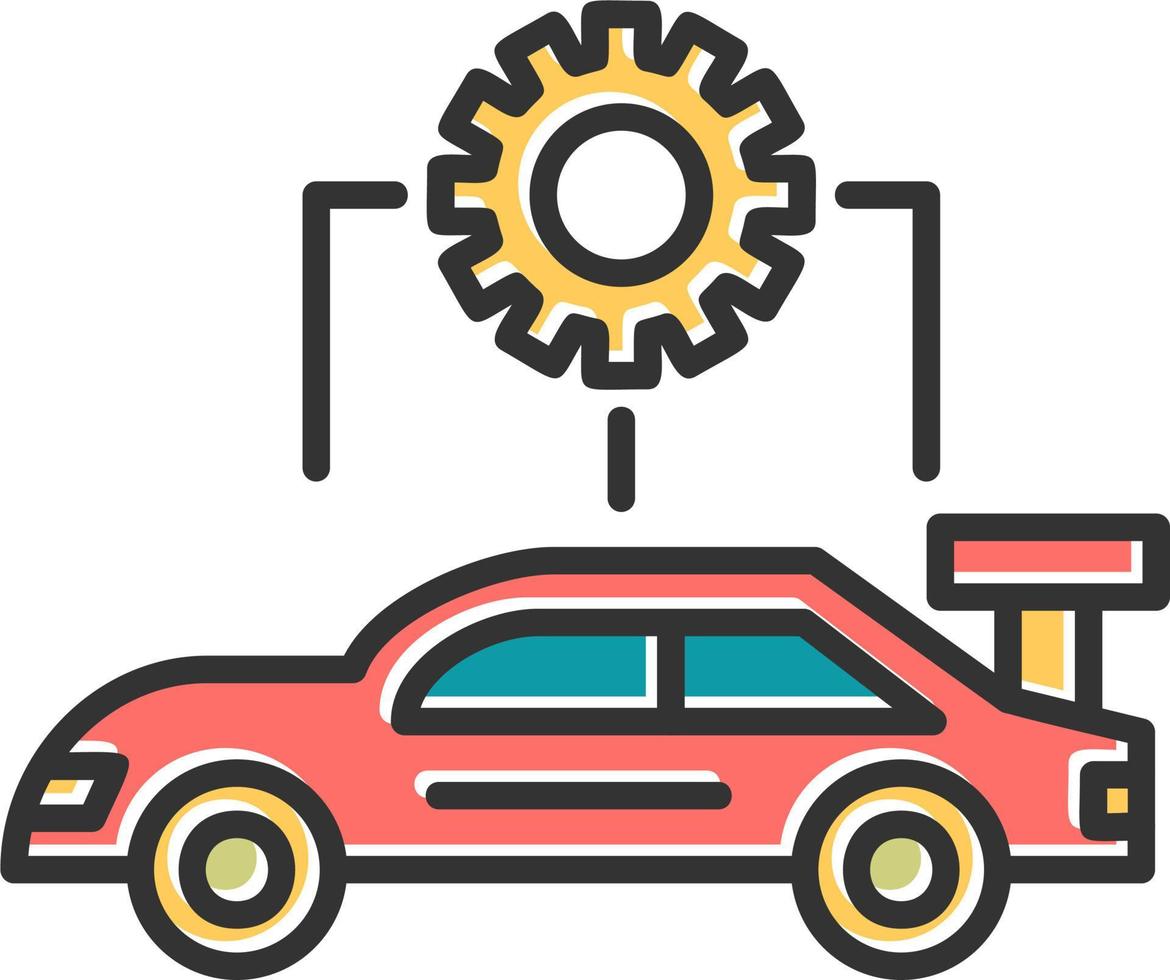 voiture configuration vecteur icône