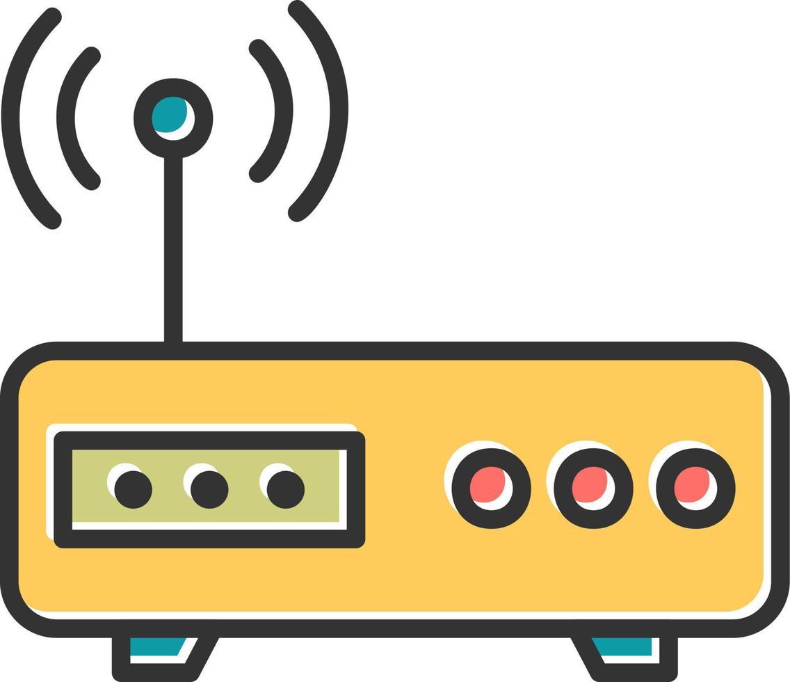 icône de vecteur de modem