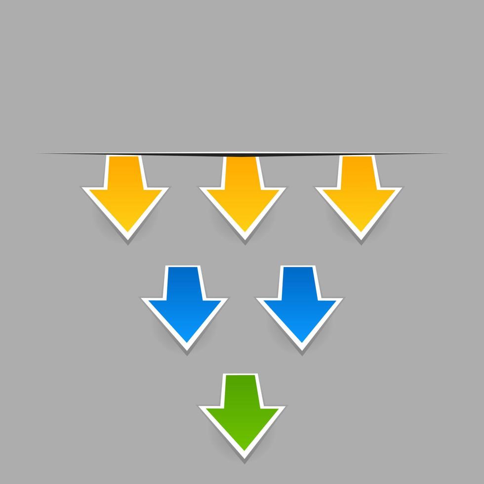 collection de flèches pour la toile conception. une vecteur illustration