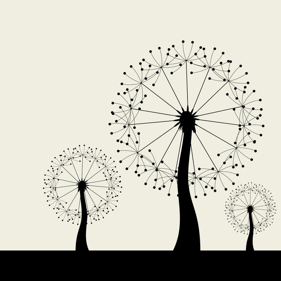 arbre abstrait sur fond blanc. une illustration vectorielle vecteur