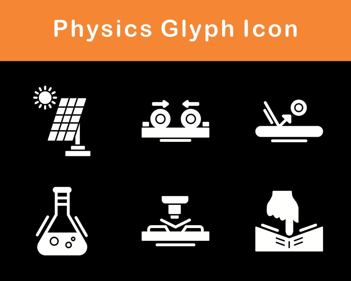 la physique vecteur icône ensemble