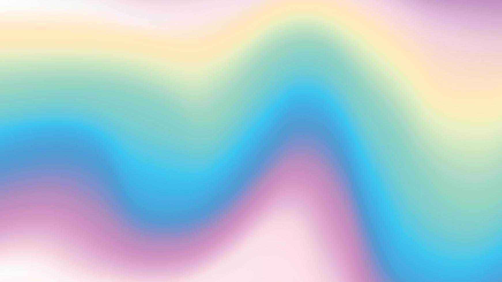 abstrait Contexte de holographique déjouer. fond d'écran holographique pastel néon Couleur surface avec iridescent abstrait. illustration hologramme iridescent spectre texture avec doux courbe et vague. vecteur