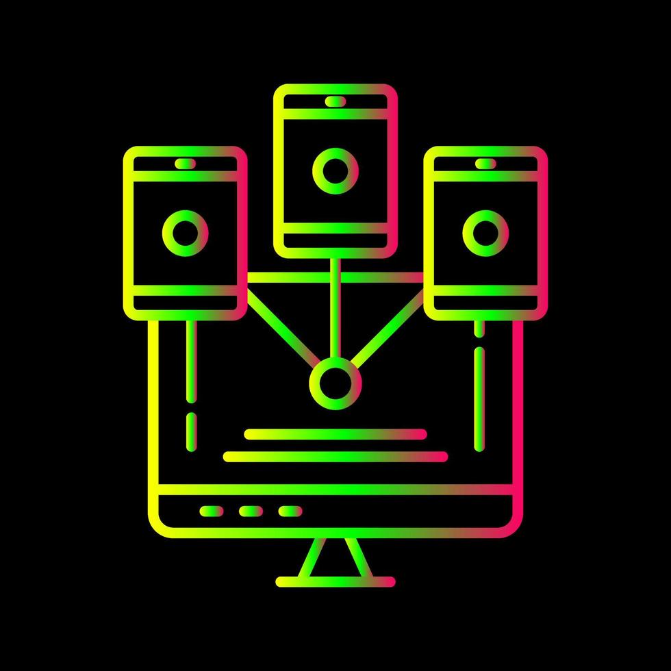 icône de vecteur de réseaux informatiques