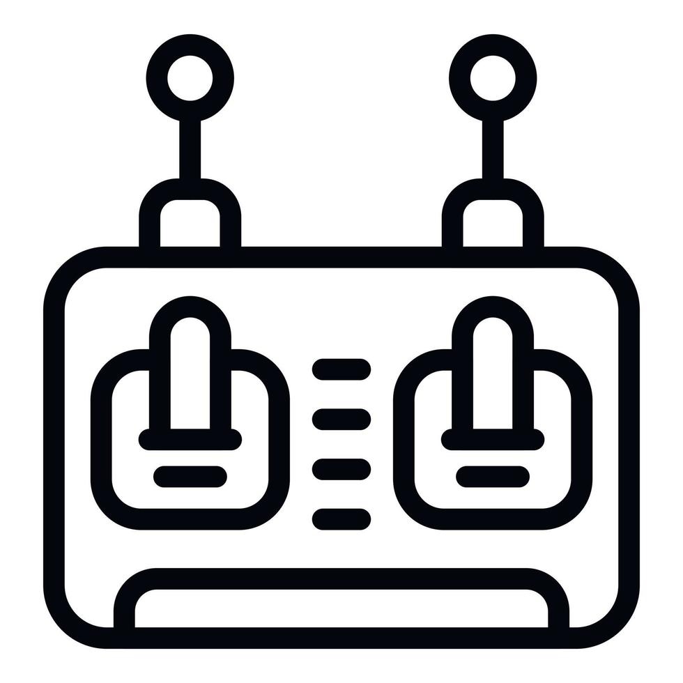 rc manette icône contour vecteur. radio contrôle vecteur