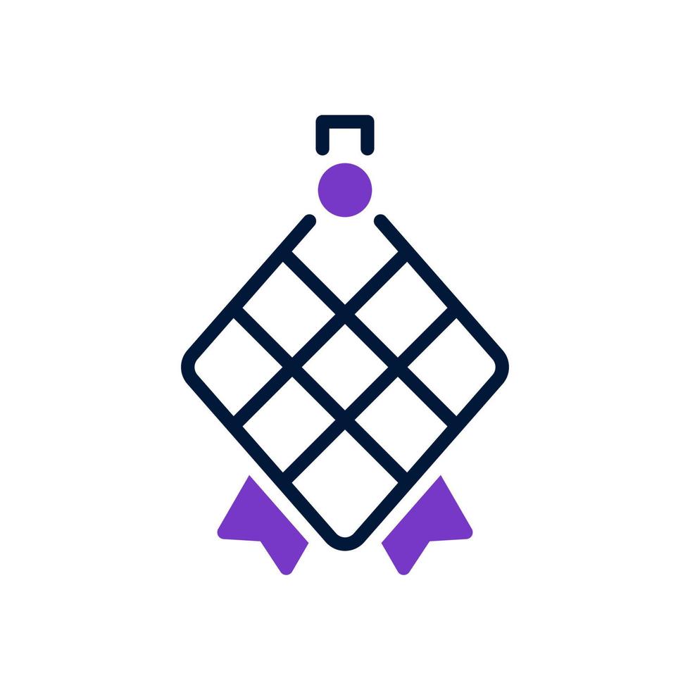 ketupat icône pour votre site Internet conception, logo, application, ui. vecteur