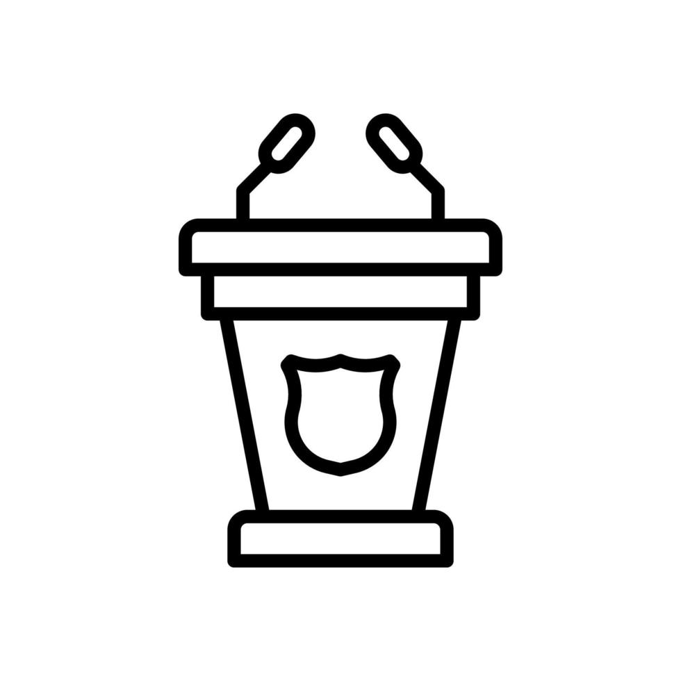 tribune icône pour votre site Internet conception, logo, application, ui. vecteur