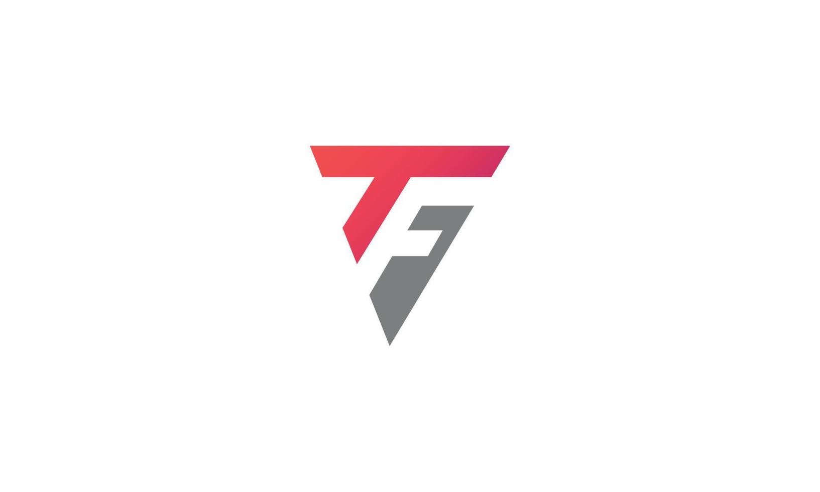 triangel tf lettre logo conception. pi triangel Créatif initiales lettre logo concept. tf lettre conception. pro vecteur