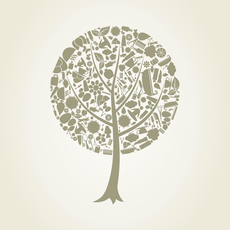 abstraction sur le thème de une arbre vecteur