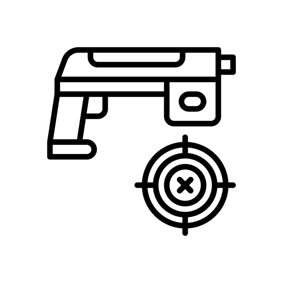 pistolet icône pour votre site Internet conception, logo, application, ui. vecteur