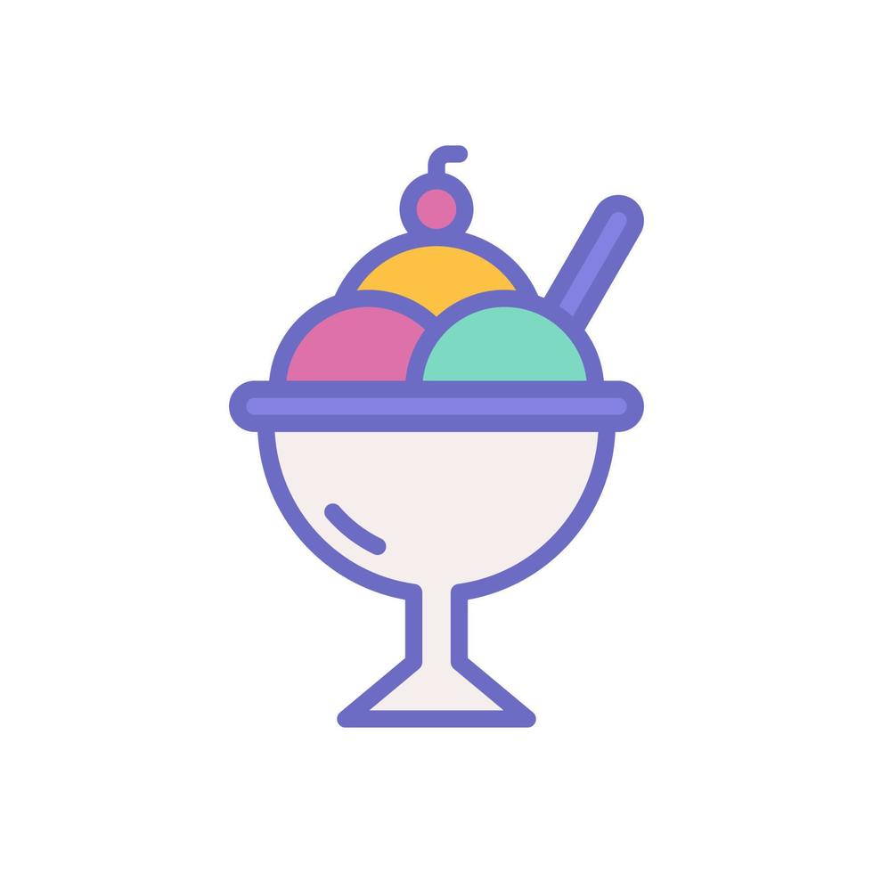 la glace crème icône pour votre site Internet conception, logo, application, ui. vecteur