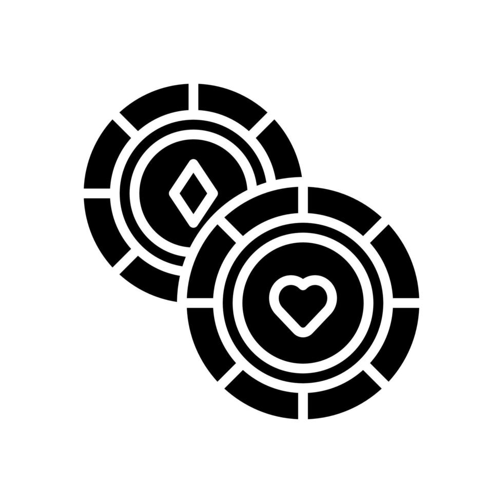 poker puce icône pour votre site Internet, mobile, présentation, et logo conception. vecteur