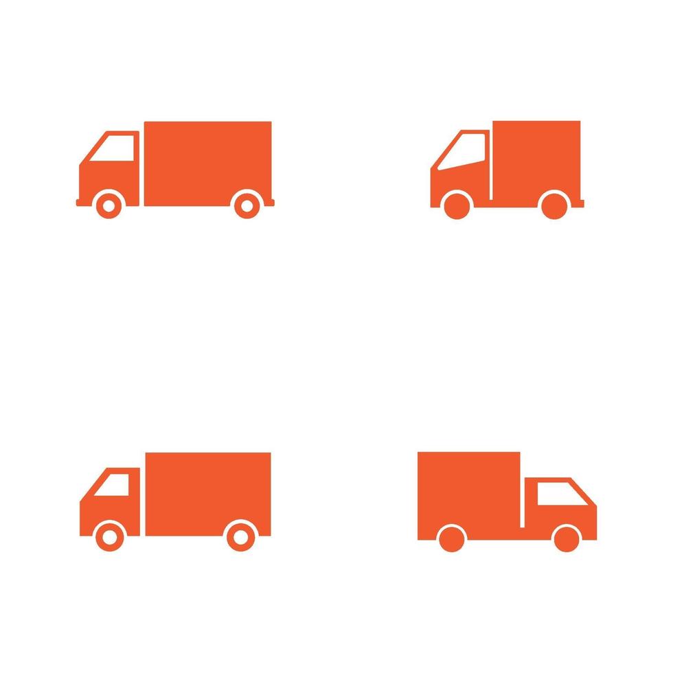 camion logistique icône logo illustration vectorielle conception vecteur