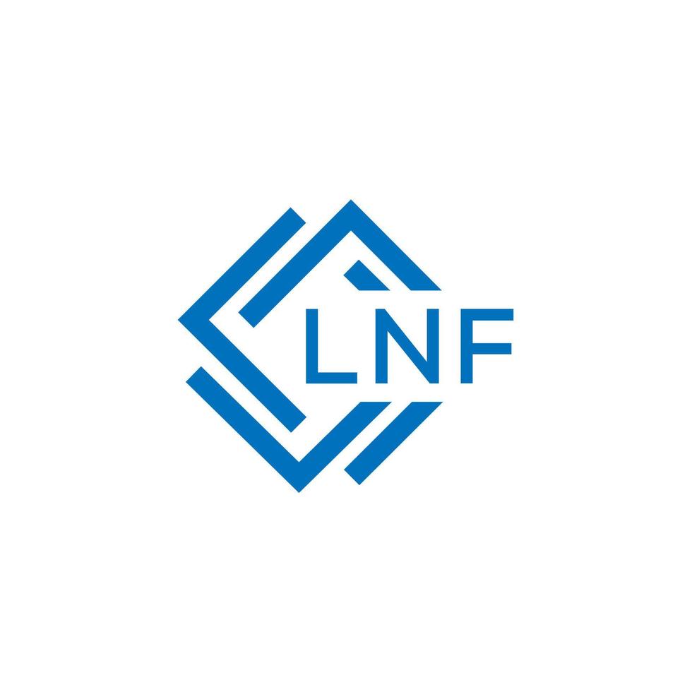 lnf lettre logo conception sur blanc Contexte. lnf Créatif cercle lettre logo concept. lnf lettre conception. vecteur