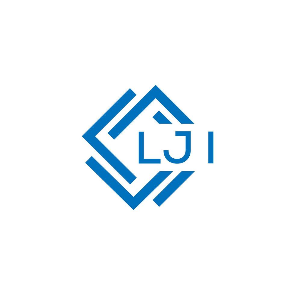 lji lettre logo conception sur blanc Contexte. lji Créatif cercle lettre logo concept. lji lettre conception. vecteur