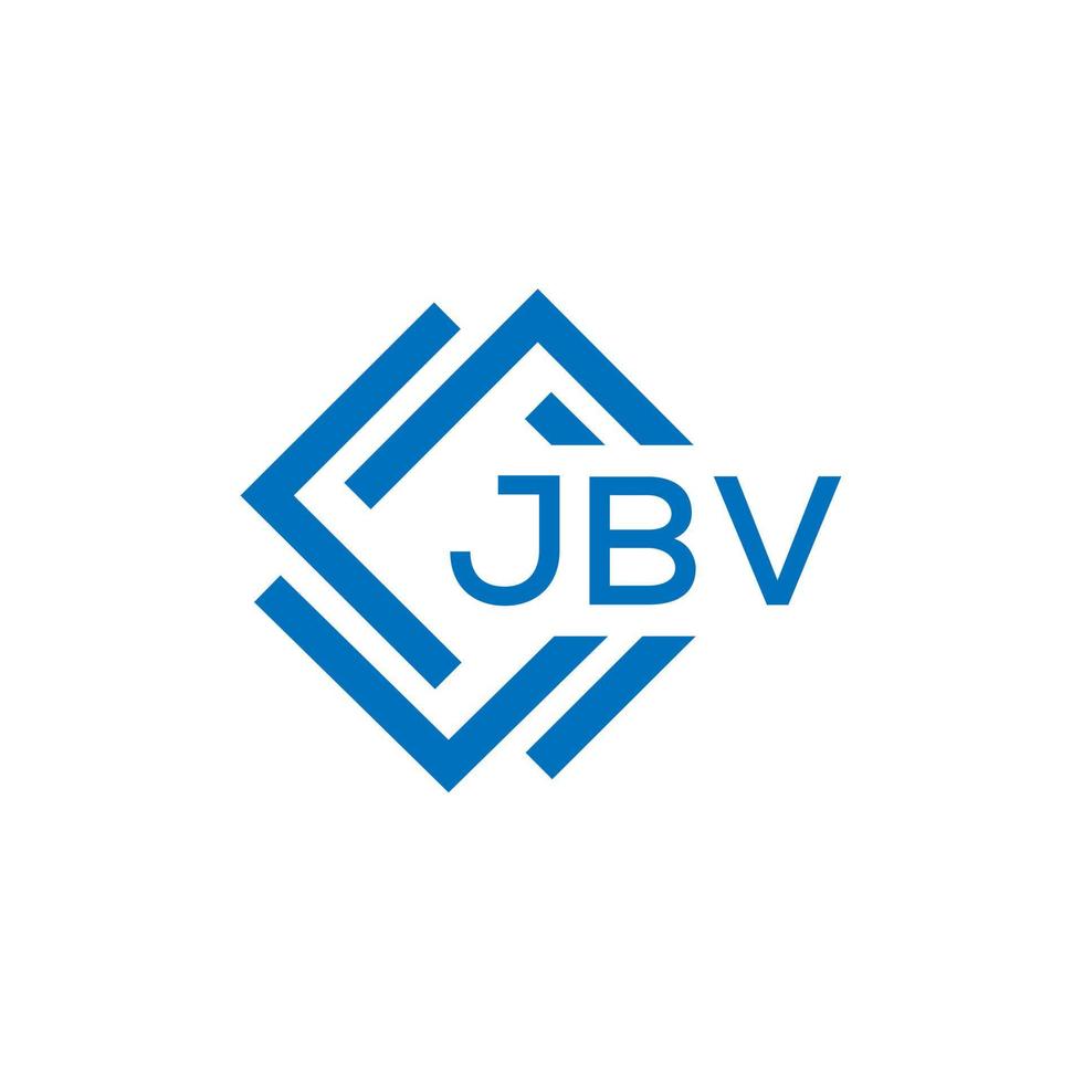 jbv lettre logo conception sur blanc Contexte. jbv Créatif cercle lettre logo concept. jbv lettre conception. vecteur