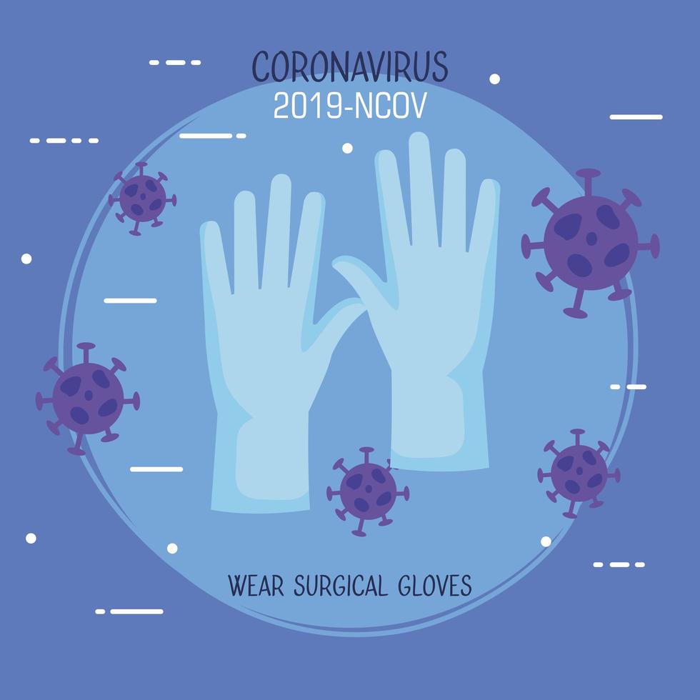 campagne de prévention des coronavirus vecteur