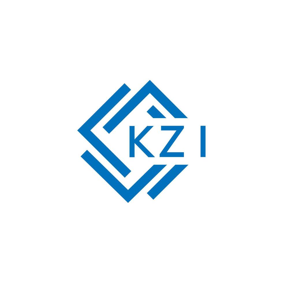 kzi lettre logo conception sur blanc Contexte. kzi Créatif cercle lettre logo concept. kzi lettre conception. vecteur