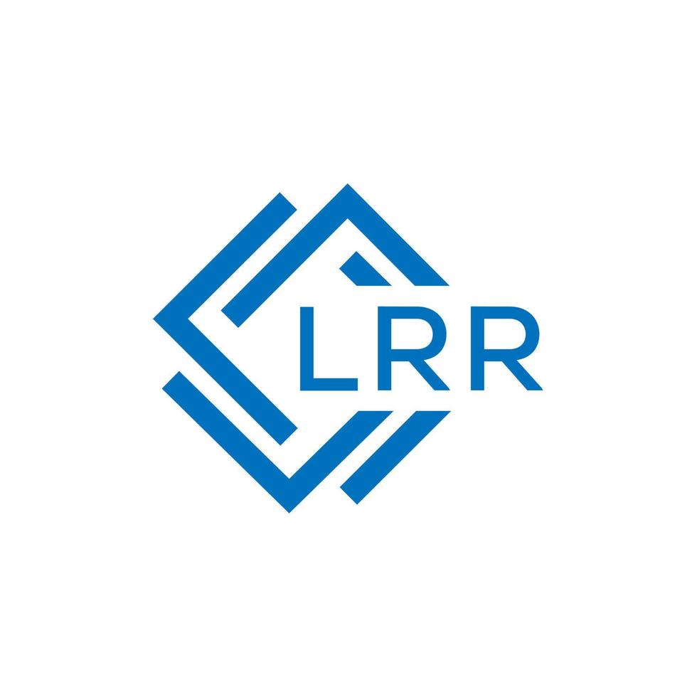 lrr lettre logo conception sur blanc Contexte. lrr Créatif cercle lettre logo concept. lrr lettre conception. vecteur